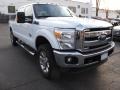 2012 Oxford White Ford F250 Super Duty Lariat Crew Cab 4x4  photo #2