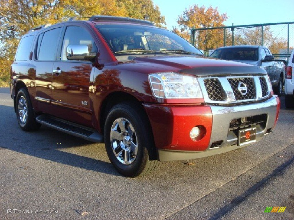 2007 Armada LE 4x4 - Red Brawn / Graphite/Titanium photo #1