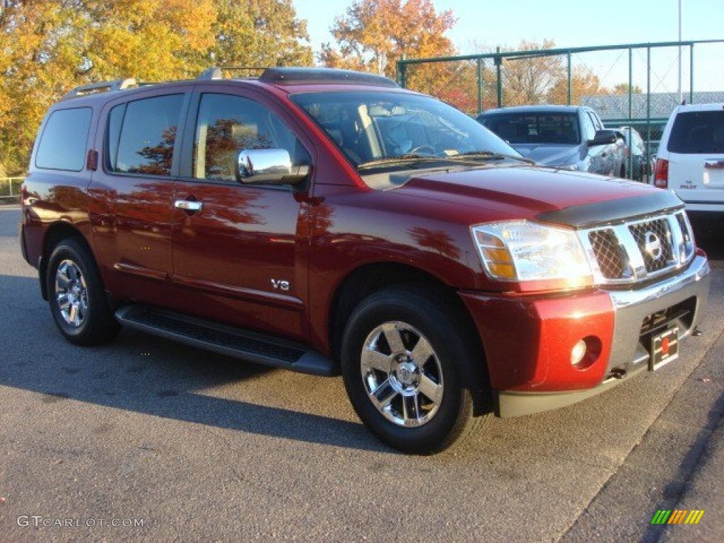 2007 Armada LE 4x4 - Red Brawn / Graphite/Titanium photo #2