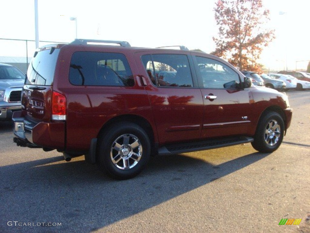 2007 Armada LE 4x4 - Red Brawn / Graphite/Titanium photo #3