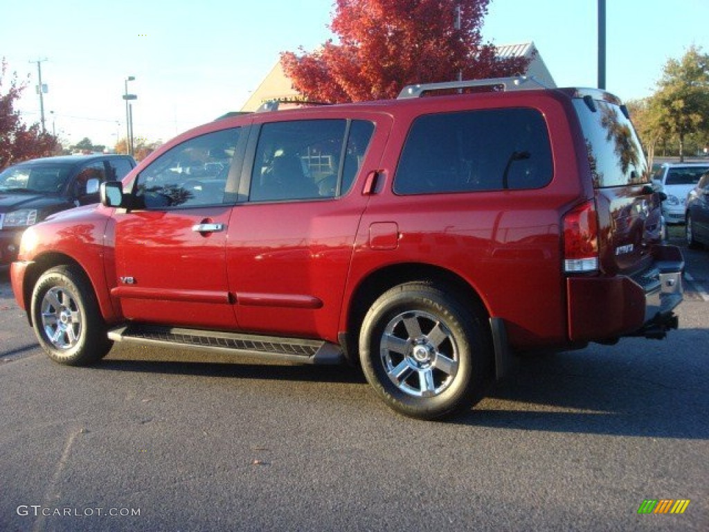 2007 Armada LE 4x4 - Red Brawn / Graphite/Titanium photo #4
