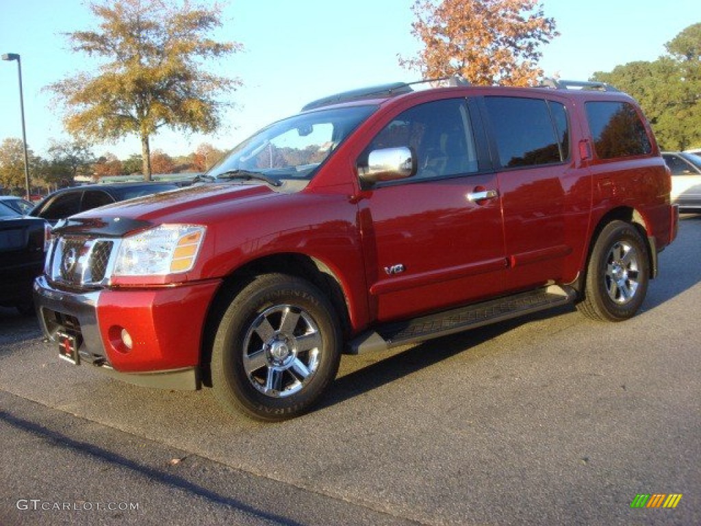 2007 Armada LE 4x4 - Red Brawn / Graphite/Titanium photo #5