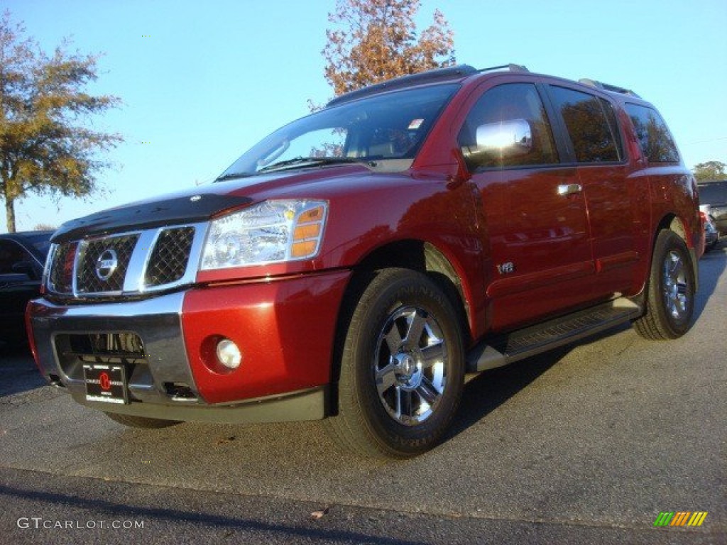 2007 Armada LE 4x4 - Red Brawn / Graphite/Titanium photo #6