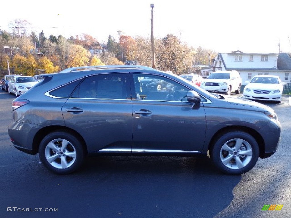 2013 RX 350 AWD - Nebula Gray Pearl / Black/Ebony Birds Eye Maple photo #5