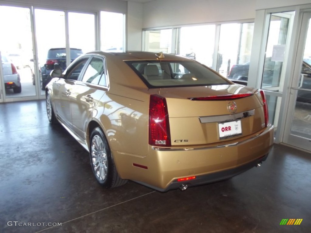 2013 CTS 3.6 Sedan - Summer Gold Metallic / Cashmere/Cocoa photo #4