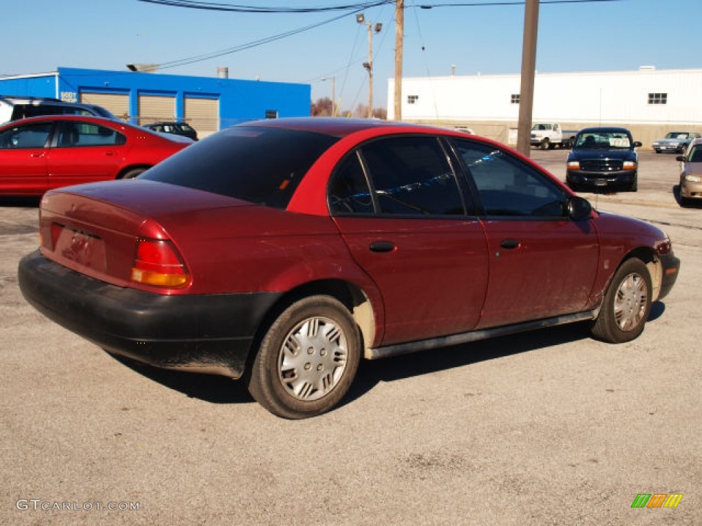 1997 S Series SL1 Sedan - Medium Red / Gray photo #2
