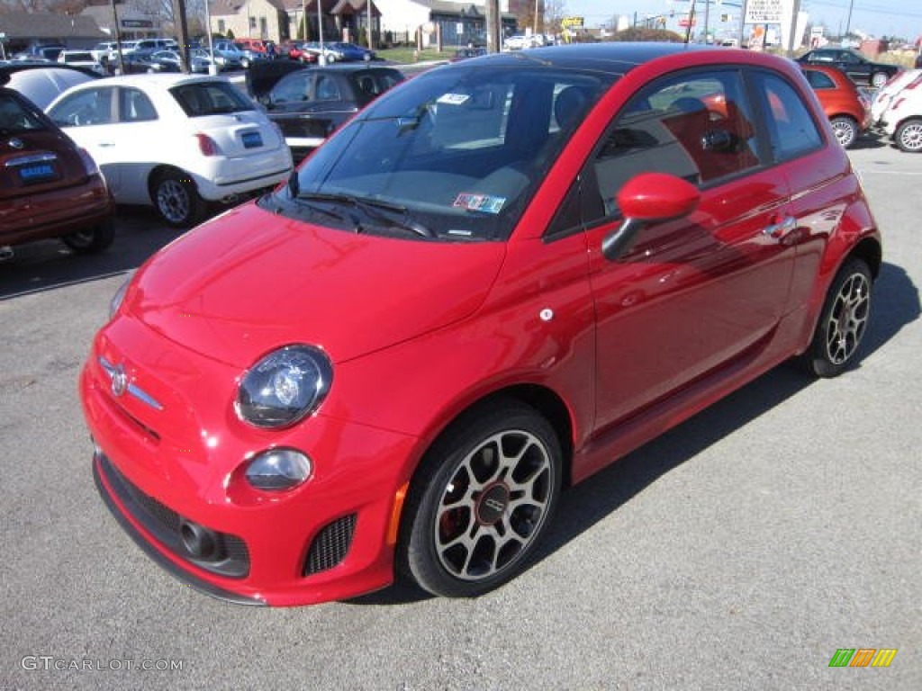 Rosso (Red) 2013 Fiat 500 Turbo Exterior Photo #73708045