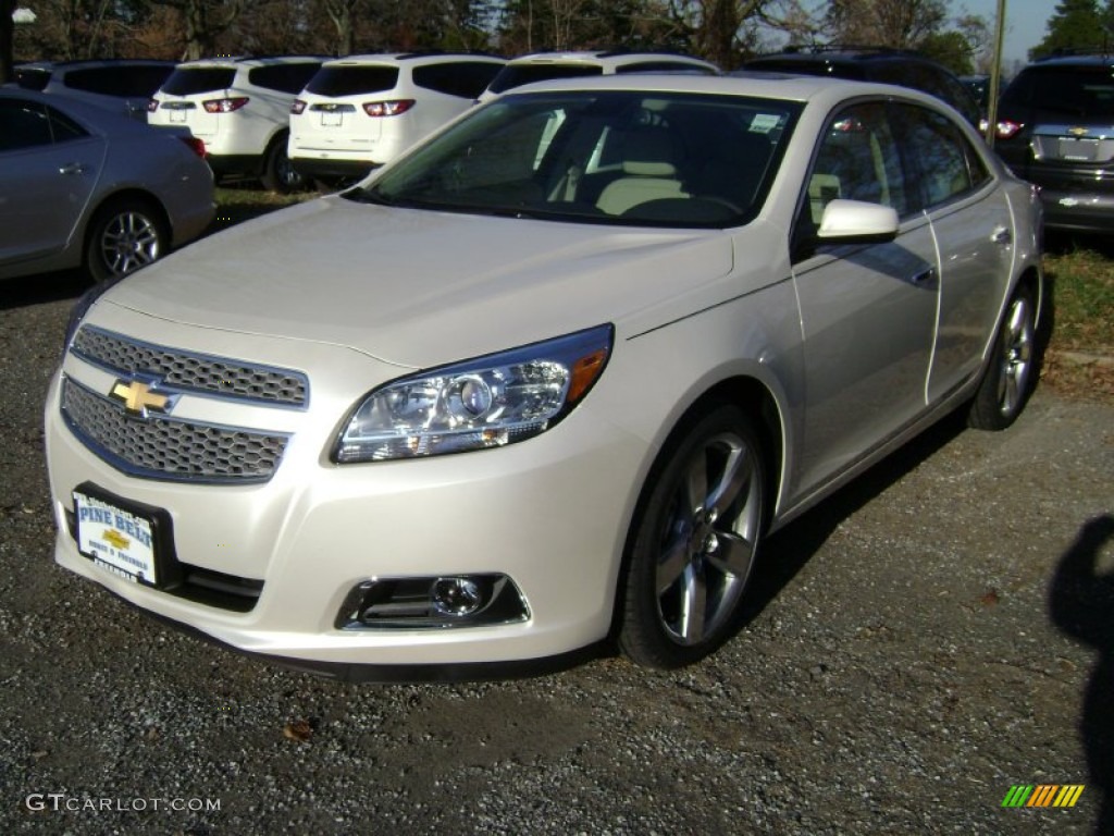 2013 Malibu LTZ - Summit White / Cocoa/Light Neutral photo #1