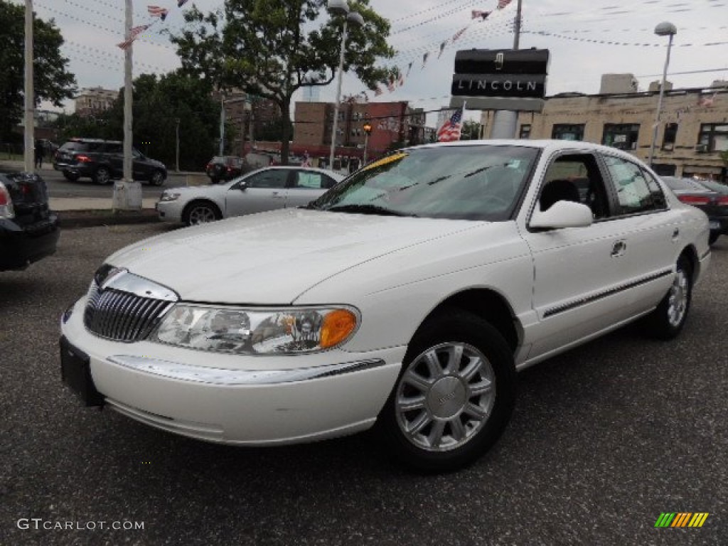 Vibrant White Lincoln Continental