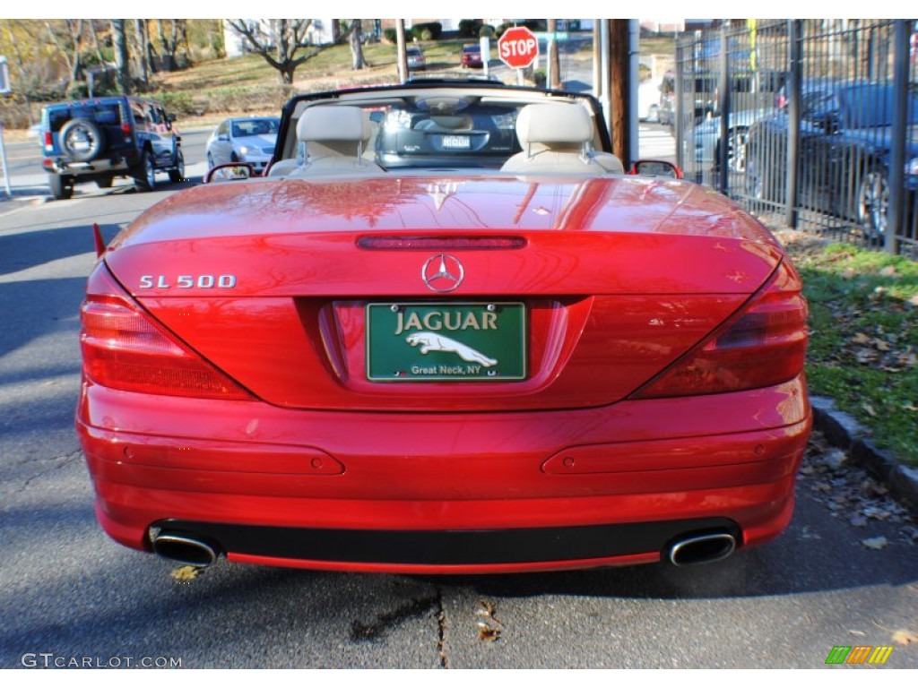 2003 SL 500 Roadster - Magma Red / Stone photo #5