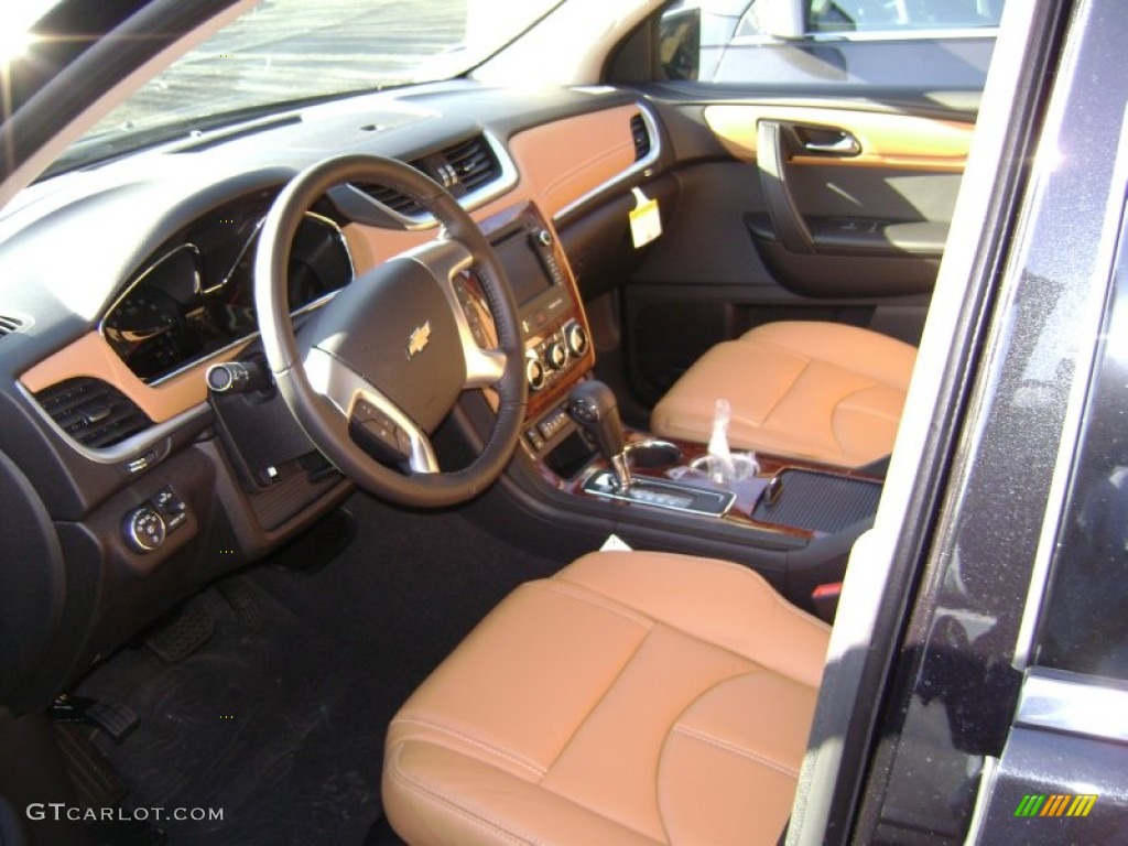 Ebony/Mojave Interior 2013 Chevrolet Traverse LT AWD Photo #73711856