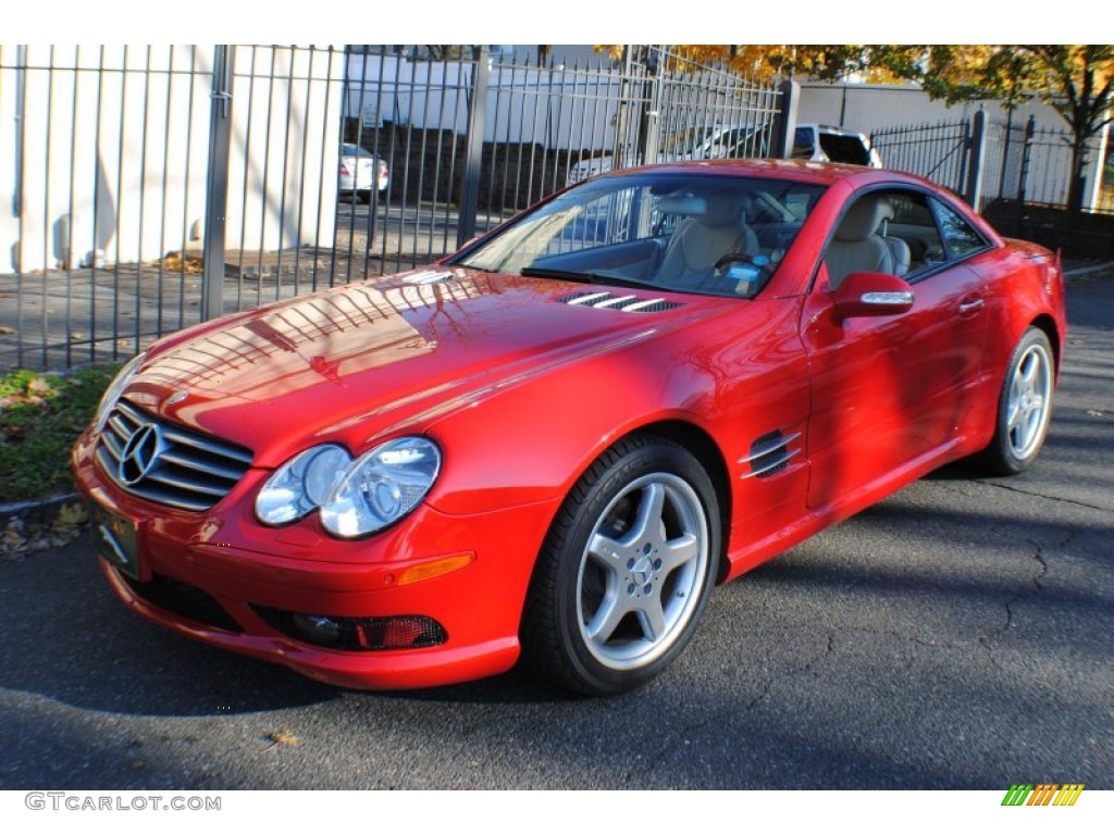 2003 SL 500 Roadster - Magma Red / Stone photo #20