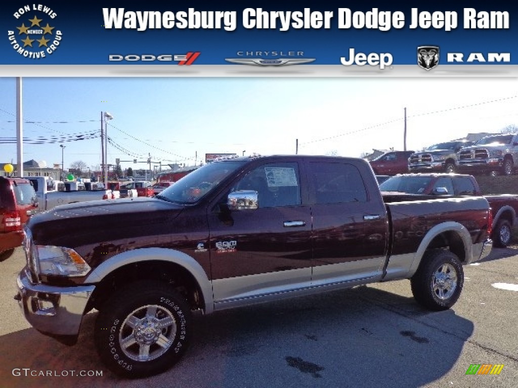2012 Ram 2500 HD Laramie Crew Cab 4x4 - Deep Molten Red Pearl / Dark Slate photo #1