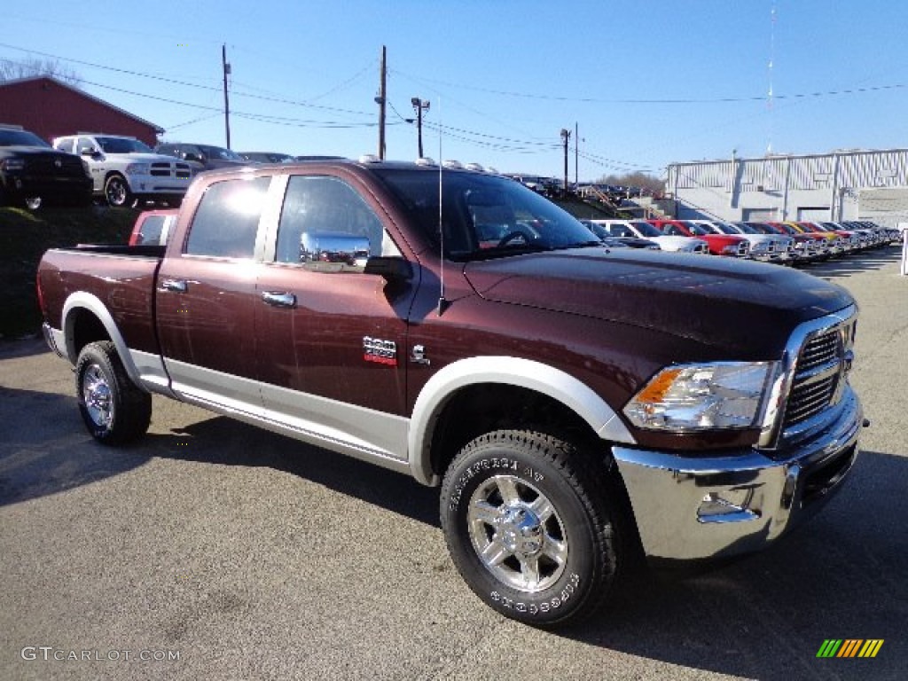 2012 Ram 2500 HD Laramie Crew Cab 4x4 - Deep Molten Red Pearl / Dark Slate photo #7