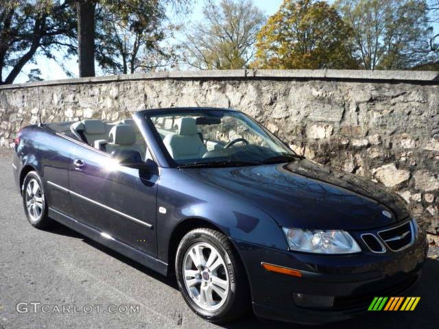 2006 9-3 2.0T Convertible - Nocturne Blue Metallic / Parchment photo #1