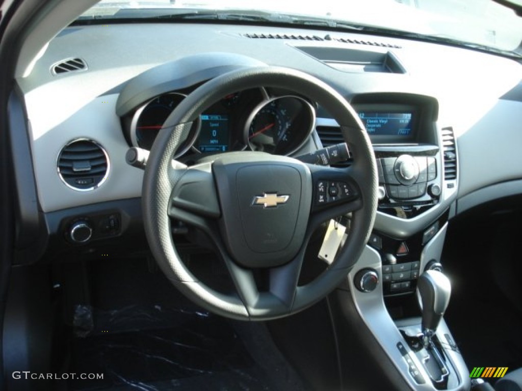 2013 Chevrolet Cruze LS Jet Black/Medium Titanium Dashboard Photo #73714301