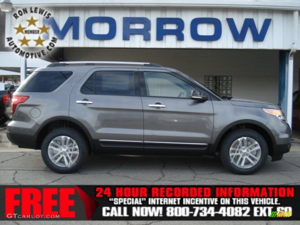 2013 Explorer XLT 4WD - Sterling Gray Metallic / Medium Light Stone photo #1