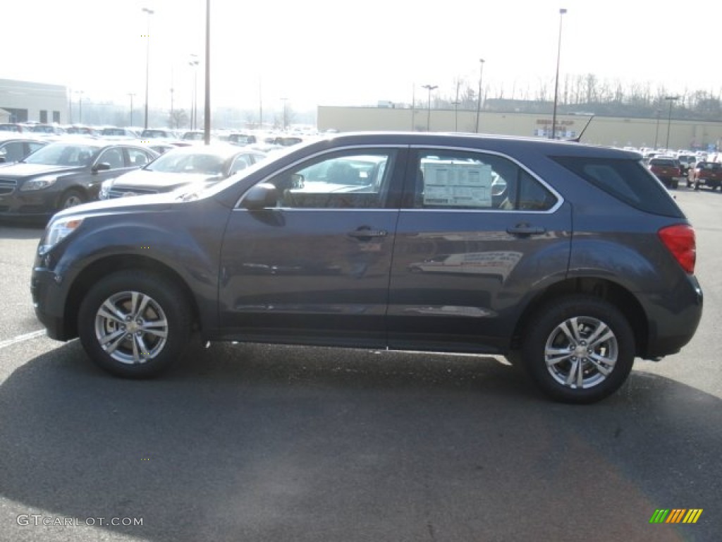 2013 Equinox LS AWD - Atlantis Blue Metallic / Jet Black photo #5