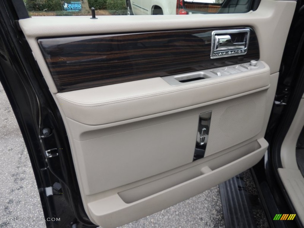 2010 Lincoln Navigator L Camel Door Panel Photo #73714892