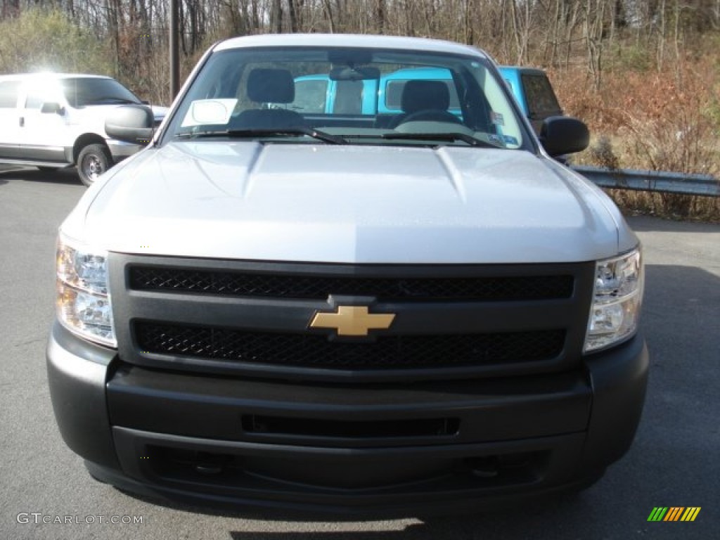 2013 Silverado 1500 Work Truck Regular Cab 4x4 - Silver Ice Metallic / Dark Titanium photo #3