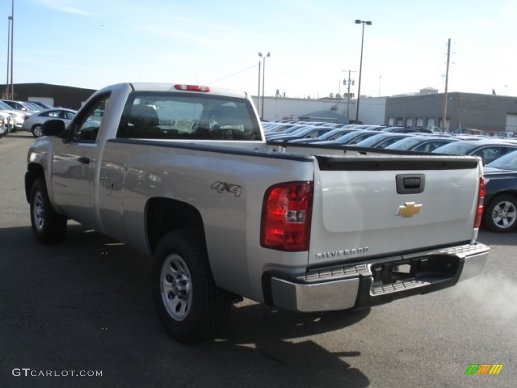 2013 Silverado 1500 Work Truck Regular Cab 4x4 - Silver Ice Metallic / Dark Titanium photo #6