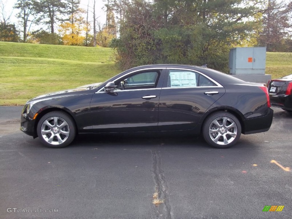 Black Diamond Tricoat 2013 Cadillac ATS 2.0L Turbo Luxury AWD Exterior Photo #73716710