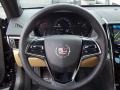 Caramel/Jet Black Accents 2013 Cadillac ATS 2.0L Turbo Luxury AWD Steering Wheel