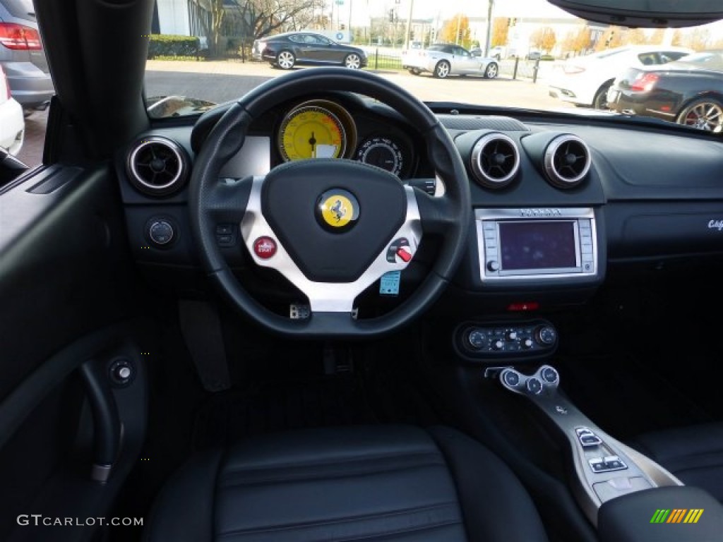 2010 Ferrari California Standard California Model Nero Steering Wheel Photo #73717384
