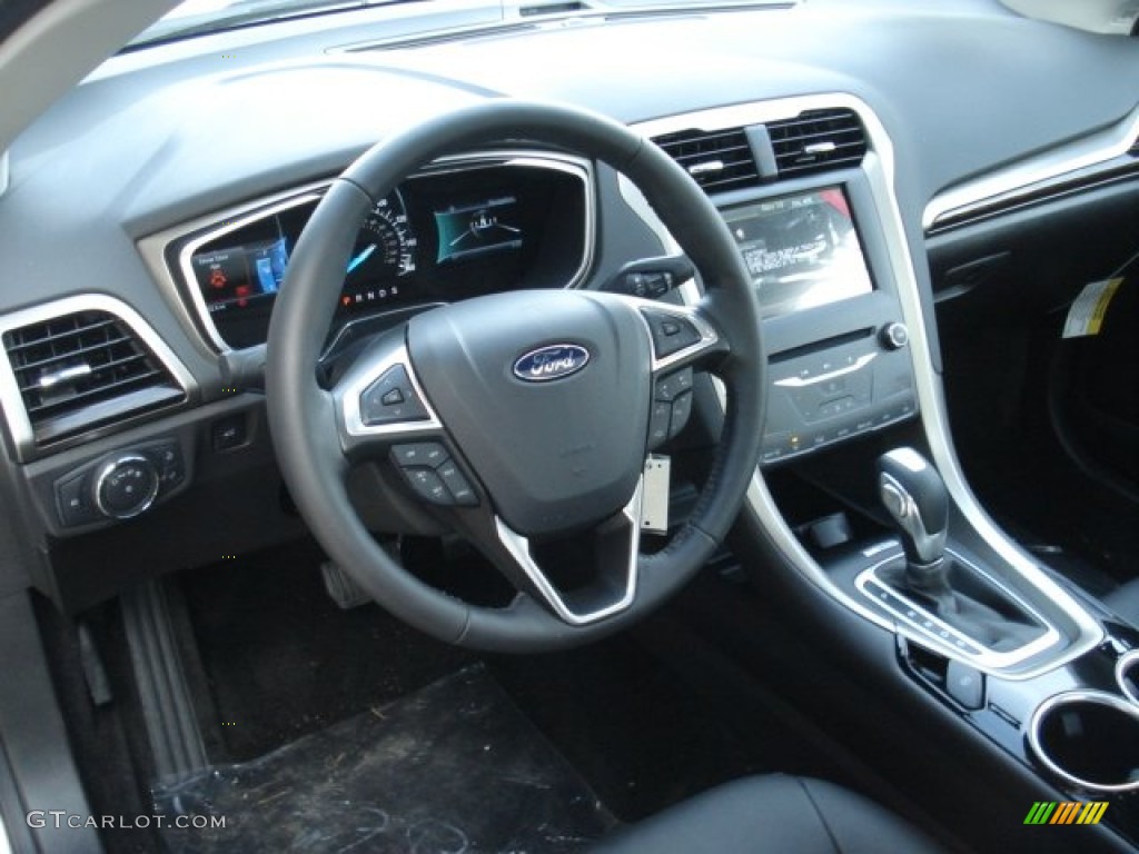 2013 Ford Fusion SE 1.6 EcoBoost Charcoal Black Dashboard Photo #73717559