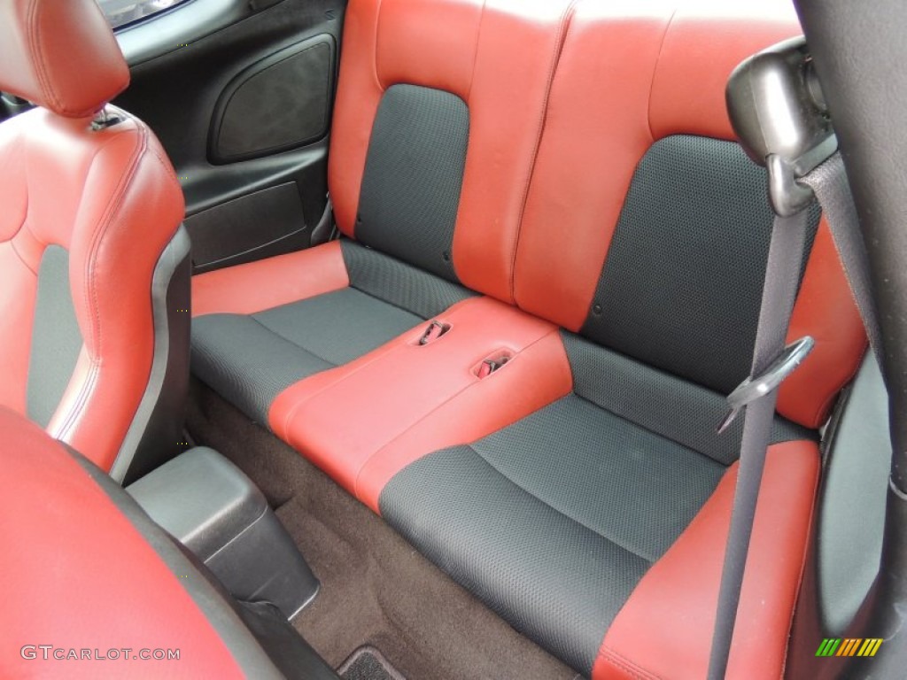 SE Red Leather/Black Sport Grip Interior 2008 Hyundai Tiburon SE Photo #73718417
