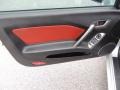 SE Red Leather/Black Sport Grip 2008 Hyundai Tiburon SE Door Panel