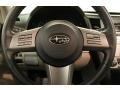 Warm Ivory 2010 Subaru Outback 2.5i Premium Wagon Steering Wheel