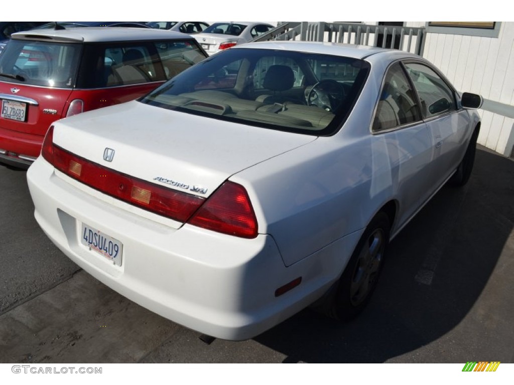 1999 Accord EX V6 Coupe - Taffeta White / Charcoal photo #2
