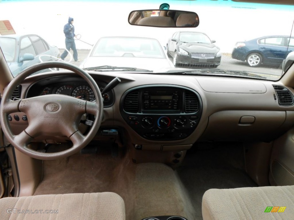 2002 Tundra SR5 Access Cab 4x4 - Desert Sand / Oak photo #9