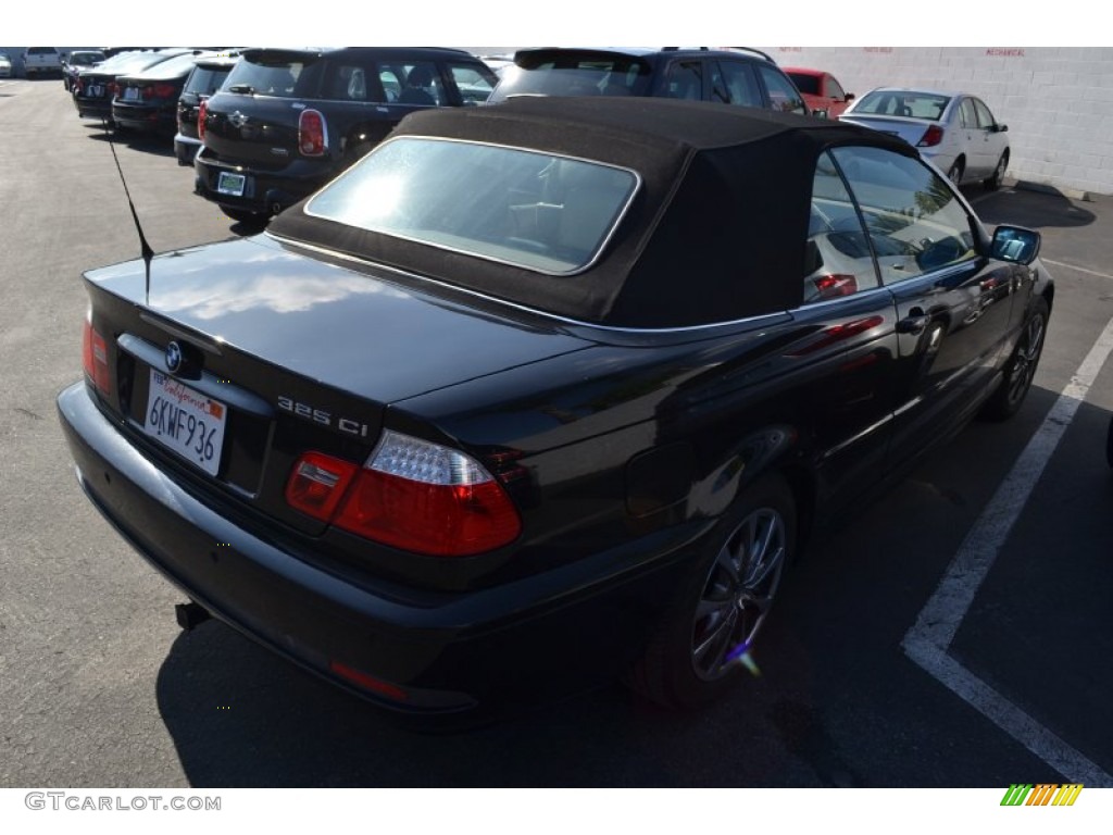 2006 3 Series 325i Convertible - Jet Black / Sand photo #3
