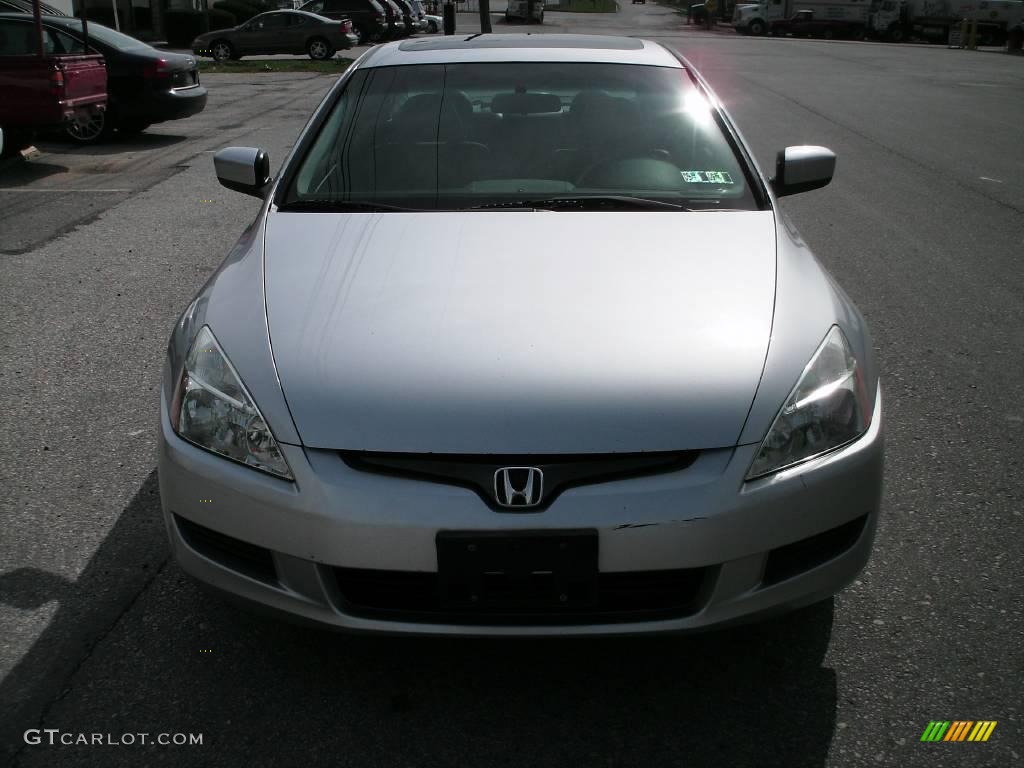 2003 Accord EX V6 Coupe - Satin Silver Metallic / Black photo #5