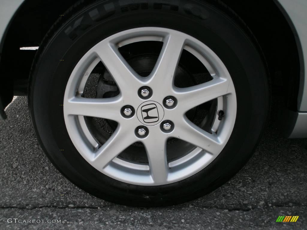 2003 Accord EX V6 Coupe - Satin Silver Metallic / Black photo #8
