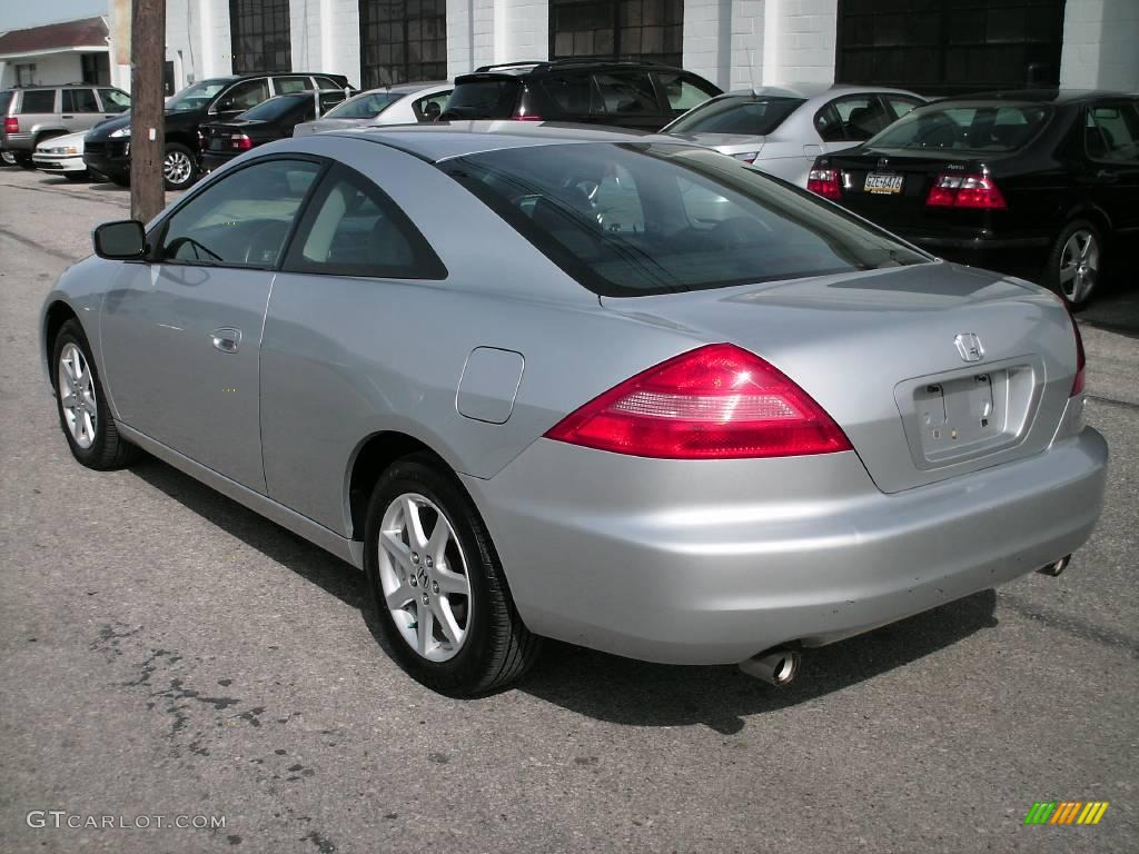 2003 Accord EX V6 Coupe - Satin Silver Metallic / Black photo #12
