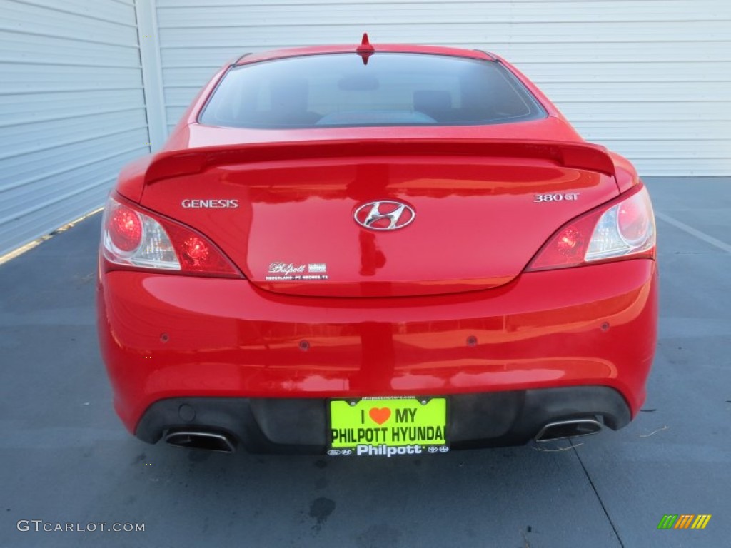 2010 Genesis Coupe 3.8 Grand Touring - Tsukuba Red / Brown photo #4