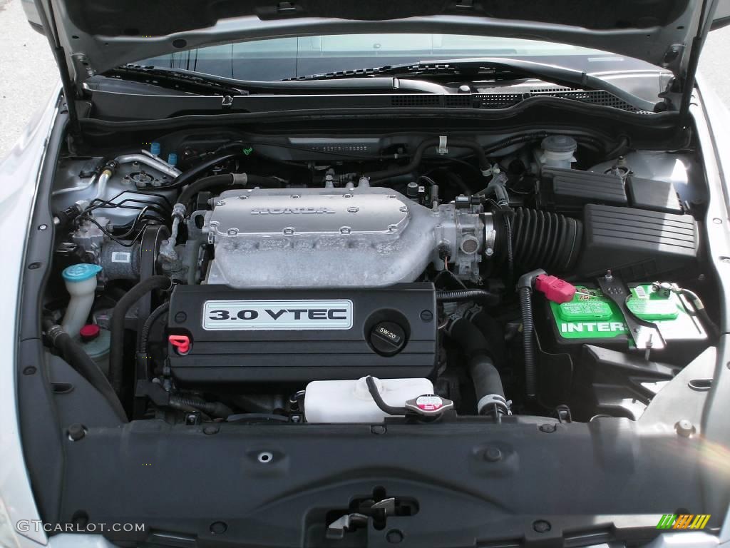 2003 Accord EX V6 Coupe - Satin Silver Metallic / Black photo #20
