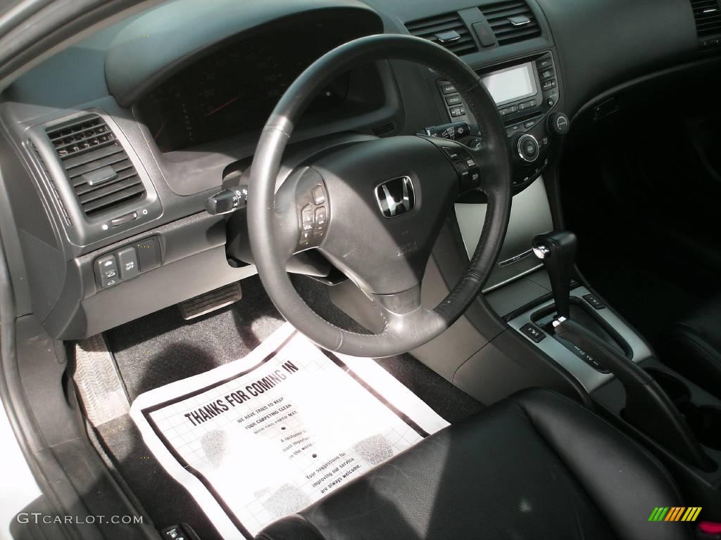 2003 Accord EX V6 Coupe - Satin Silver Metallic / Black photo #23