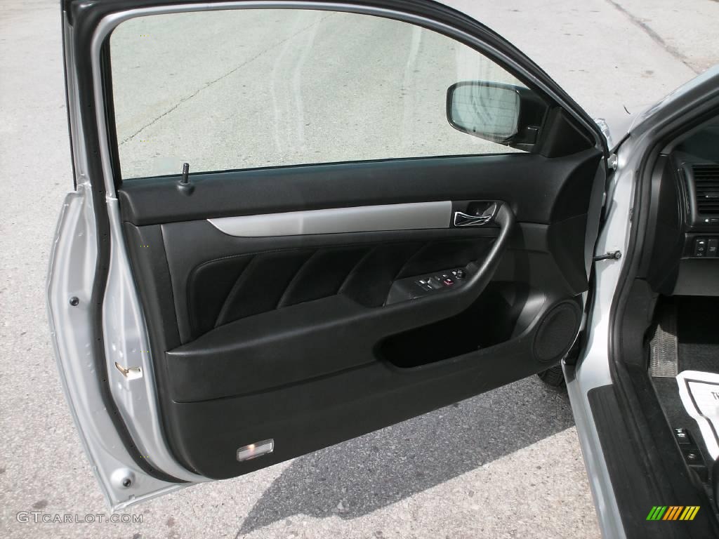 2003 Accord EX V6 Coupe - Satin Silver Metallic / Black photo #24