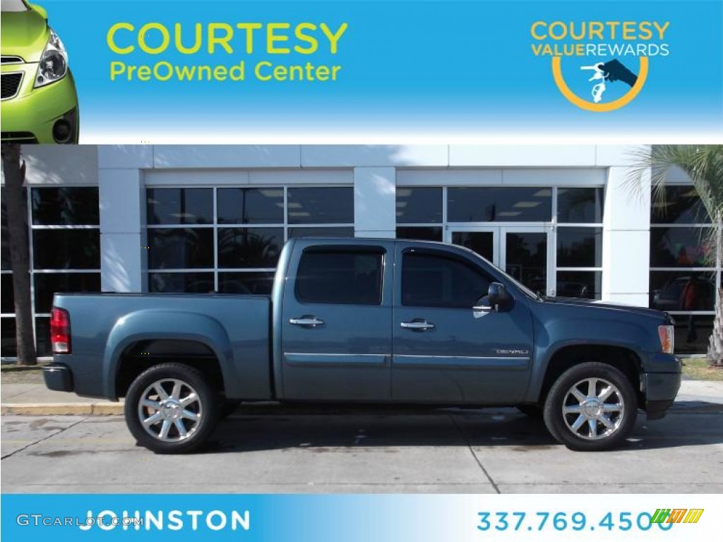 2012 Sierra 1500 Denali Crew Cab - Stealth Gray Metallic / Ebony photo #1