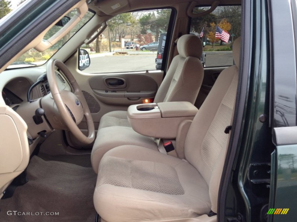 2002 Ford F150 XLT SuperCrew 4x4 Front Seat Photo #73723142