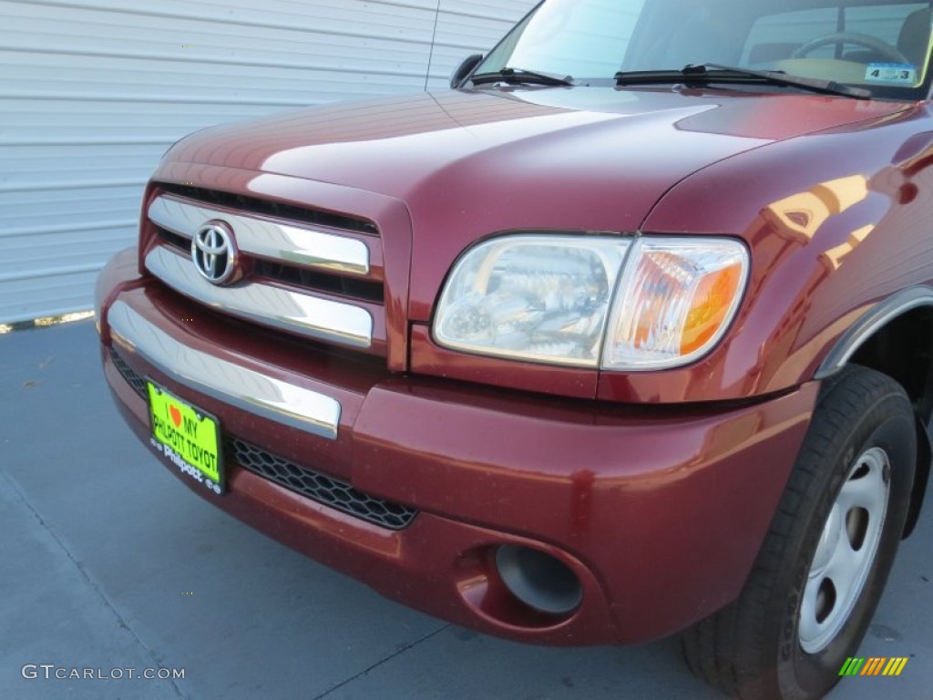 2006 Tundra SR5 Access Cab - Salsa Red Pearl / Taupe photo #9