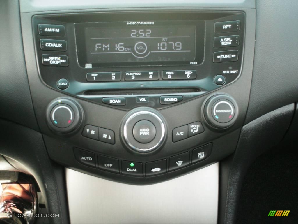 2003 Accord EX V6 Coupe - Satin Silver Metallic / Black photo #31
