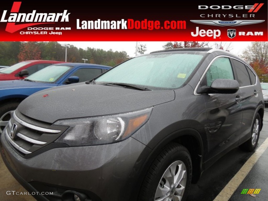 2012 CR-V EX-L - Polished Metal Metallic / Black photo #1