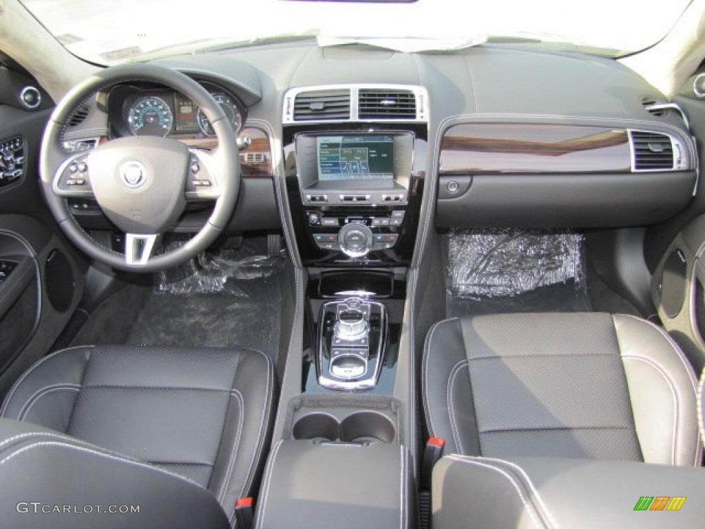 2013 Jaguar XK XK Convertible Warm Charcoal Dashboard Photo #73725109