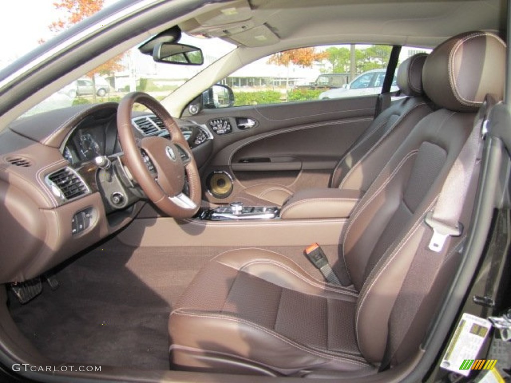 Portfolio Truffle/Poltrona Frau Leather Headlining Interior 2013 Jaguar XK XK Coupe Photo #73725418