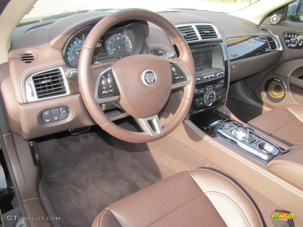 Portfolio Truffle/Poltrona Frau Leather Headlining Interior 2013 Jaguar XK XK Coupe Photo #73725654